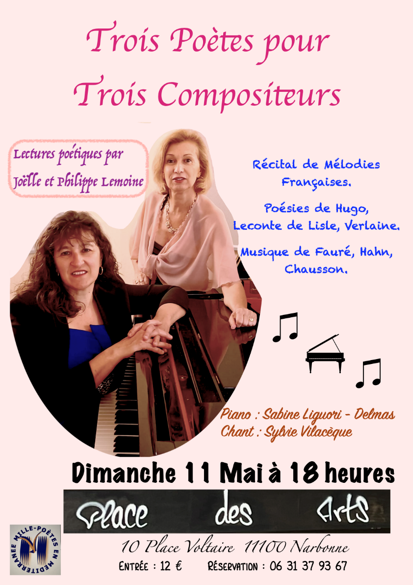 Sylvie Vilaceque et de Sabine Ligori au piano