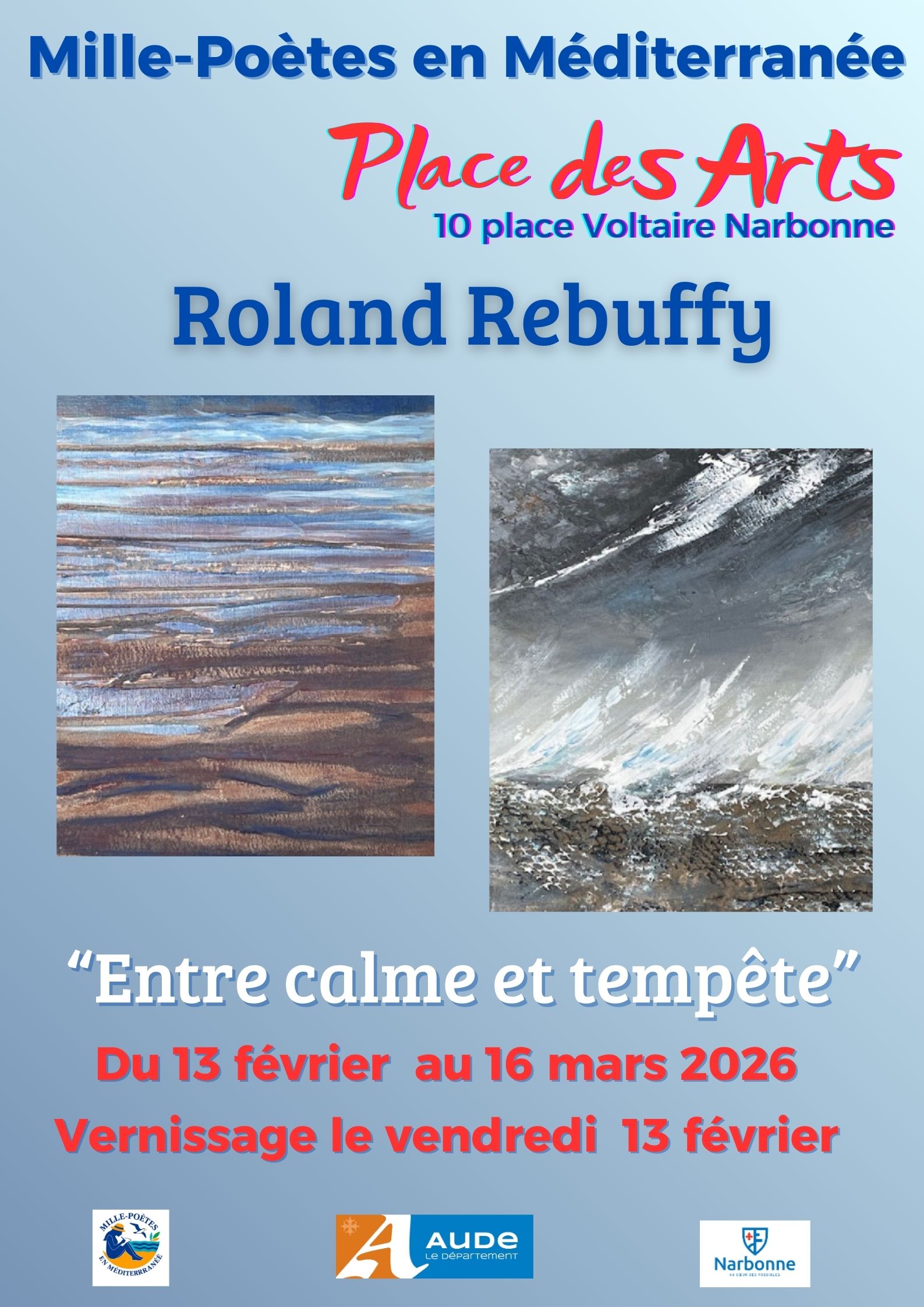 Exposition de Roland Rebuffy "Entre calme et tempête"