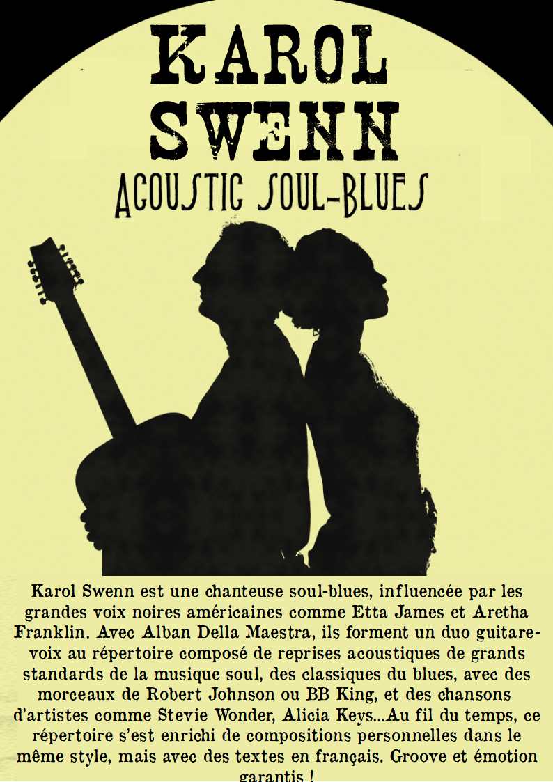 Karol Swenn, concert « Acoustic Soul-Blues »