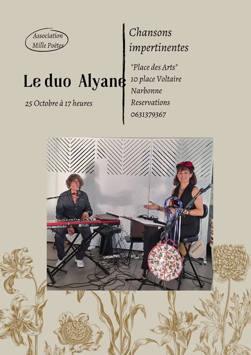 Duo Alyane en concert  "Chansons impertinentes"