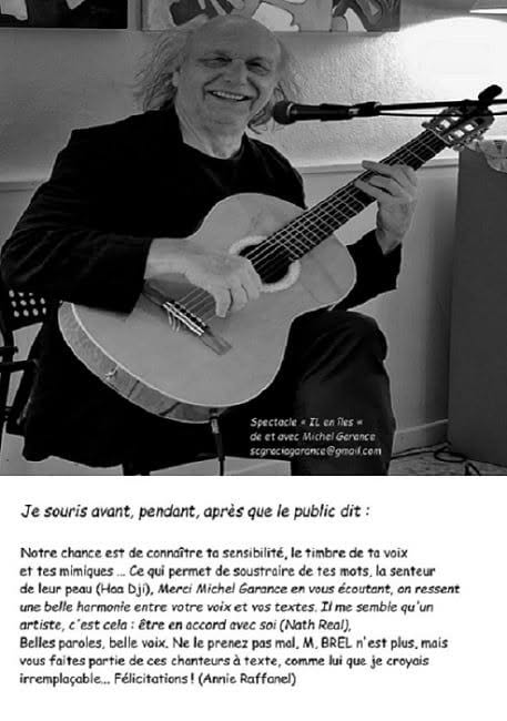 Michel Garance, concert : « D’Il en îles »